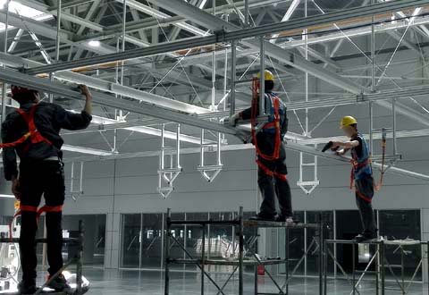 汽車生產線工序吊架