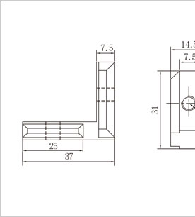 鋁型材角槽連接件1 鋁型材角槽連接件1