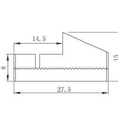 40系列鋁型材快速連接件二維參數1
