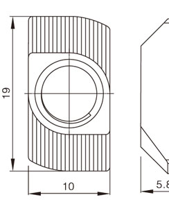 鋁型材T型螺母物理參數1