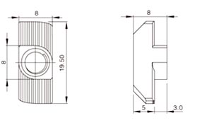 T型螺母技術參數 T型螺母技術參數
